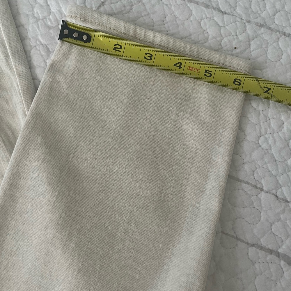 Chico’s So Slimming Girlfriend Slim Leg Ankle Jean, 6Tall,Cream/Almond - Picture 8 of 11